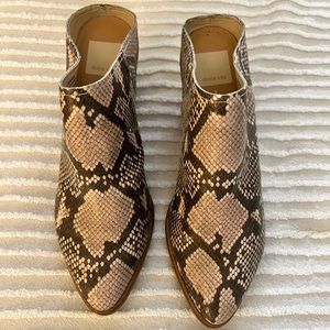 Dolce Vita Roya Mules in Snakeskin Print